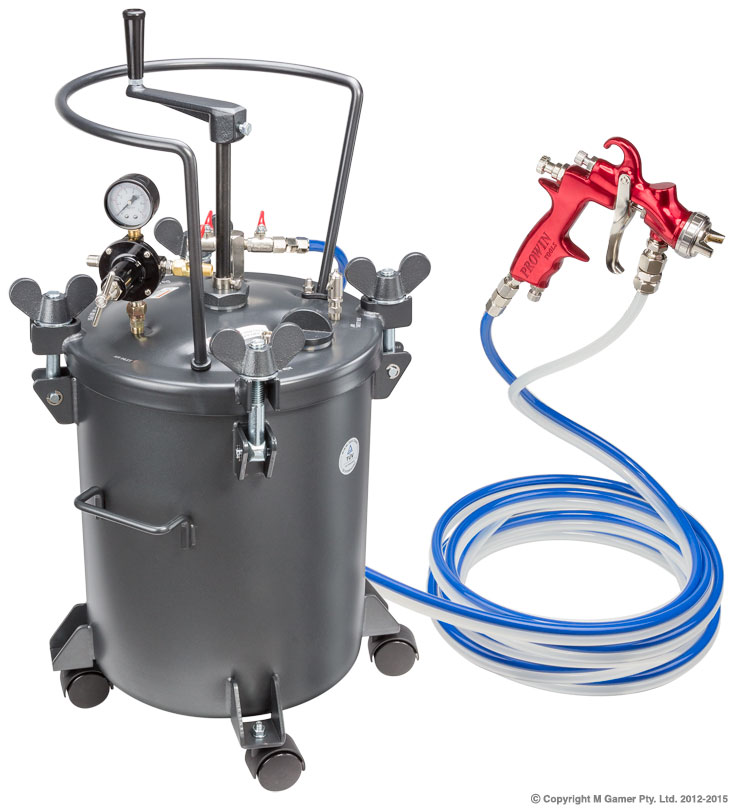 1.8mm 20 Ltr Pressure Feed Spray Gun System